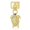 Gold Bling Sea Turtle Pendant / Dangle