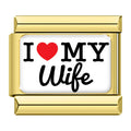 Gold I Love (heart) My Wife