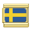 Gold Sweden (Swedish) Flag