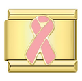 Gold Breast Cancer Pink Ribbon