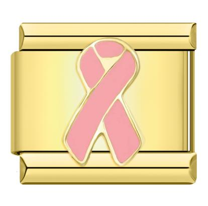 Gold Breast Cancer Pink Ribbon
