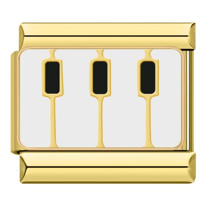 Gold Piano Keys Music