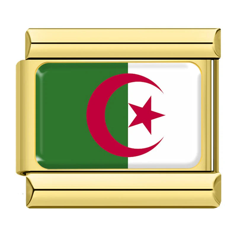 Gold Algeria Flag