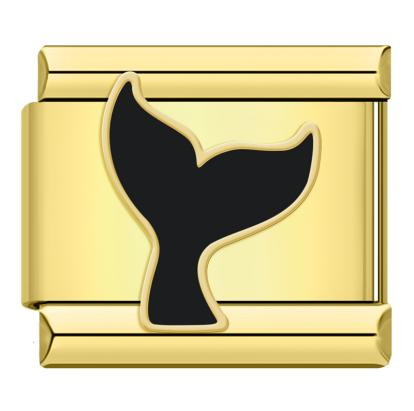 Gold Whale / Dolphin Tail