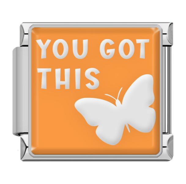 Silver with Orange You Got This