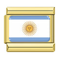 Gold Argentina Flag