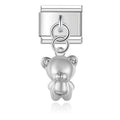 Silver Cute Teddy Bear Pendant / Dangle