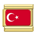Gold Turkey Flag