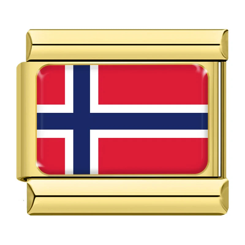Gold Norway Flag