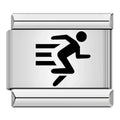 Silver Running Runner