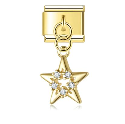 Gold Bling Star Pendant / Dangle