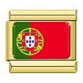 Gold Portugal (Portuguese) Flag
