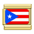 Gold Puerto Rico Flag
