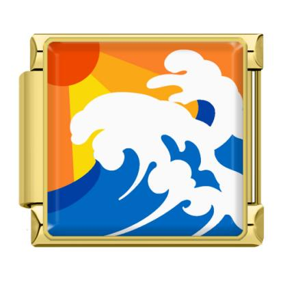 Gold Bright Color Wave