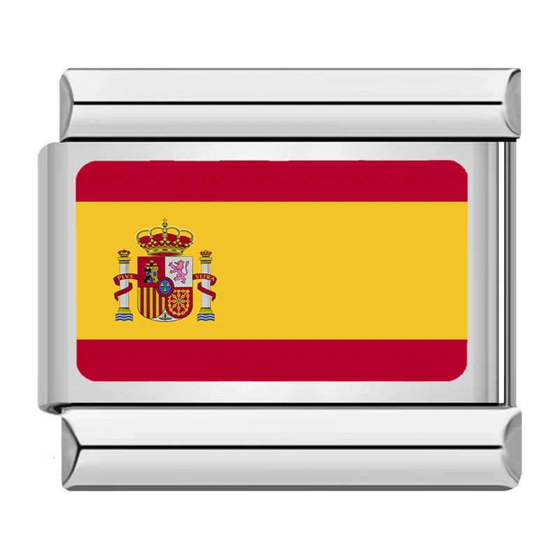 Silver Spain Flag