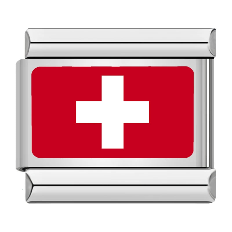 Silver Switzerland Flag