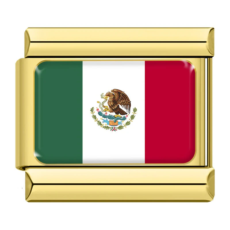 Gold Mexico (Mexican) Flag