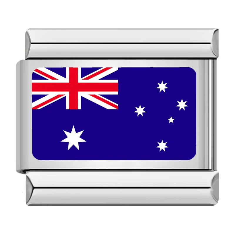 Silver Australia Flag