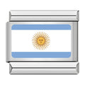 Silver Argentina Flag