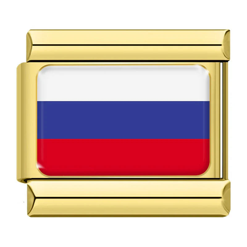 Gold Russia (Russian) Flag