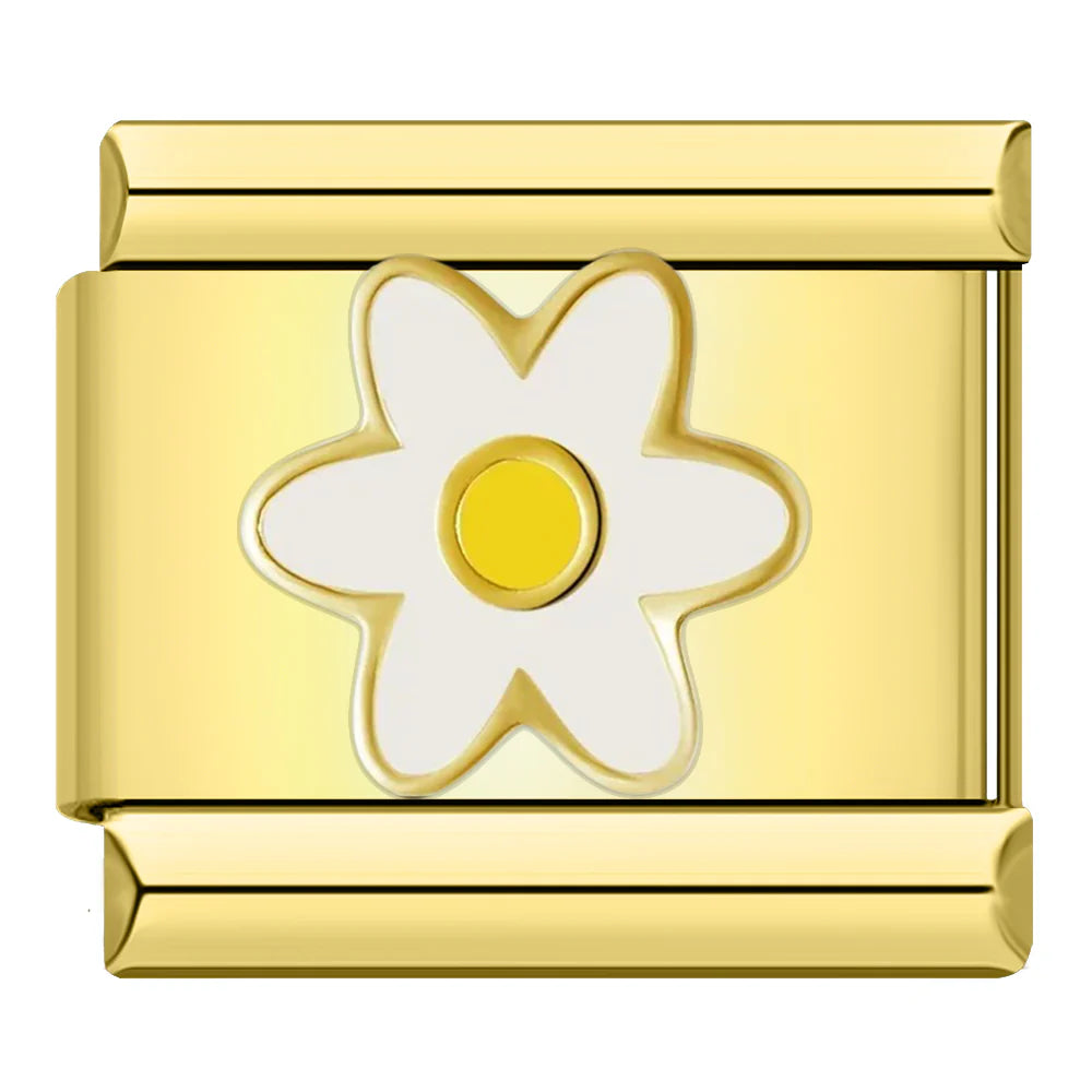 Gold White Small Flower