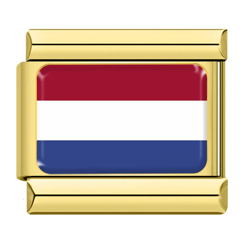 Gold Netherlands Flag