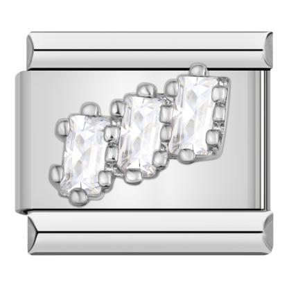 Silver Bling Rectangles