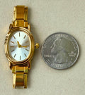 Gold Small Oval Watch Face