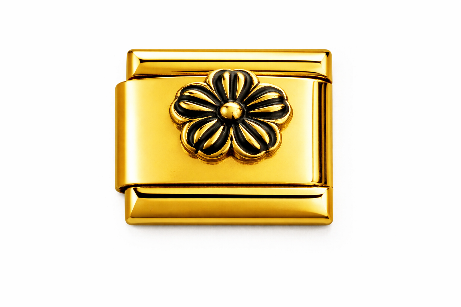 Gold Black Flower