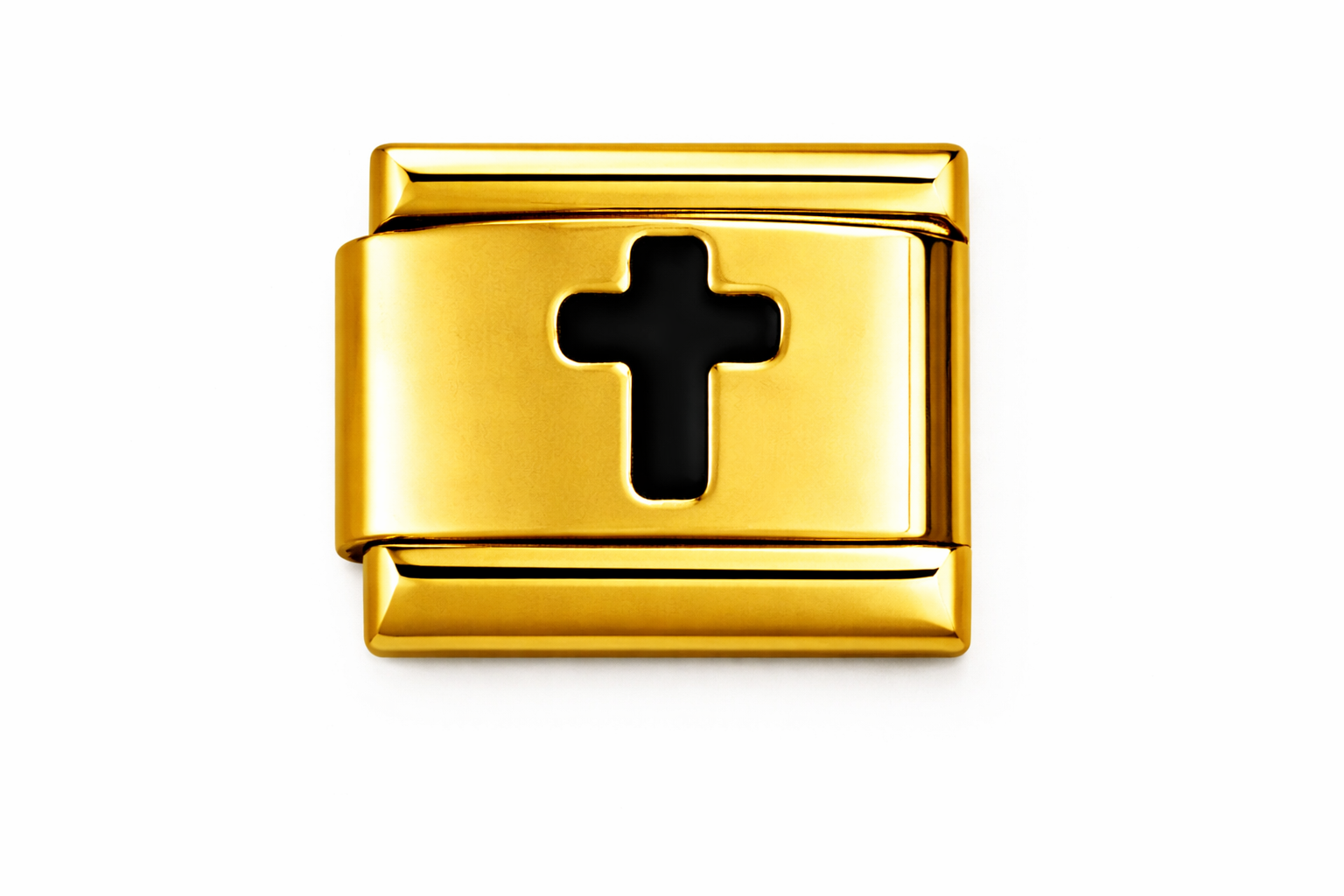 Gold with Black Cross