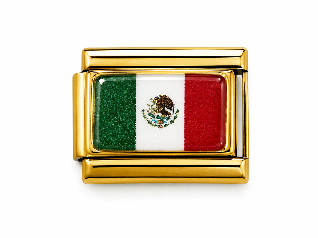 Gold Mexico (Mexican) Flag