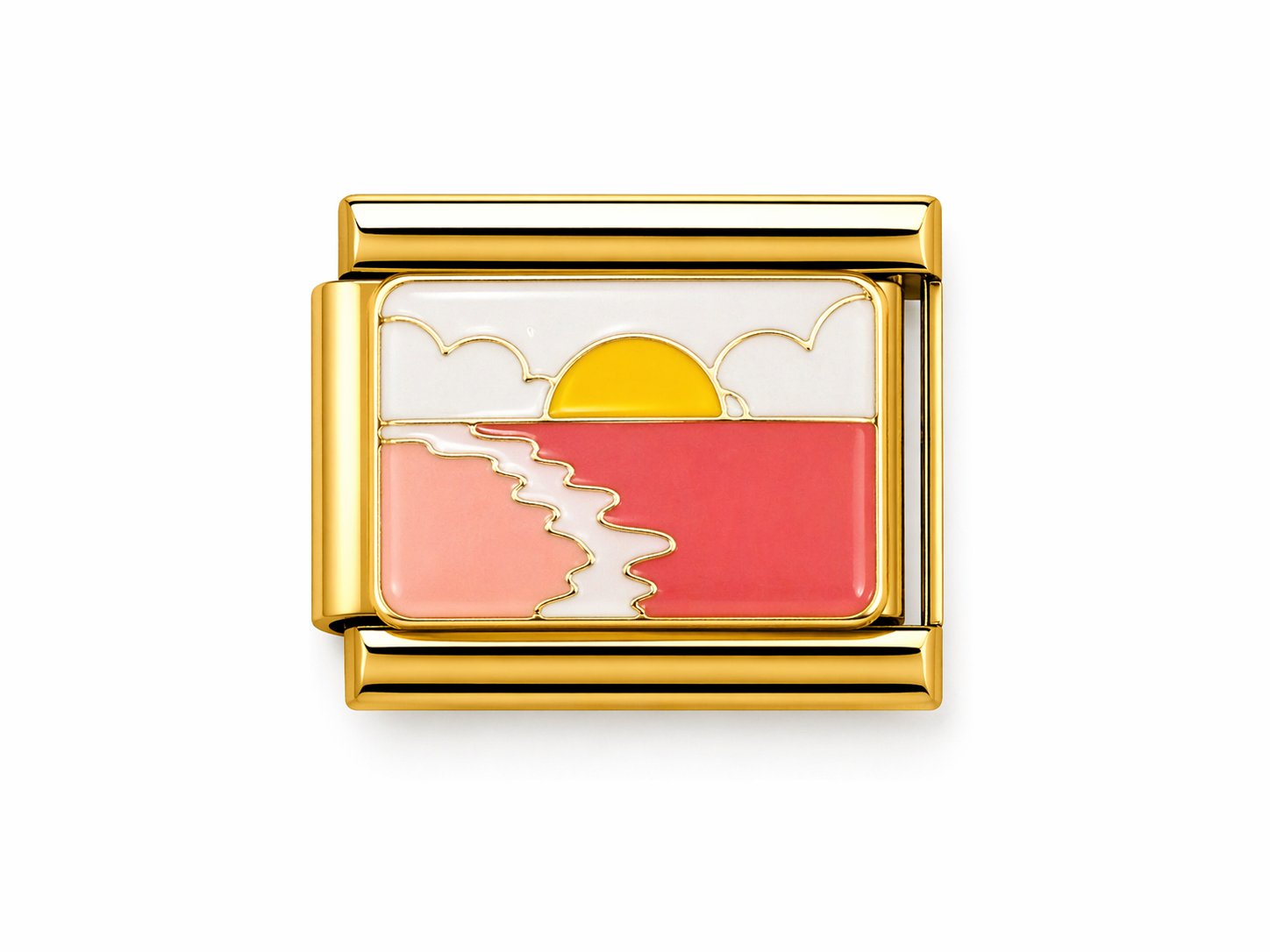 Gold Pink Sunset Beach