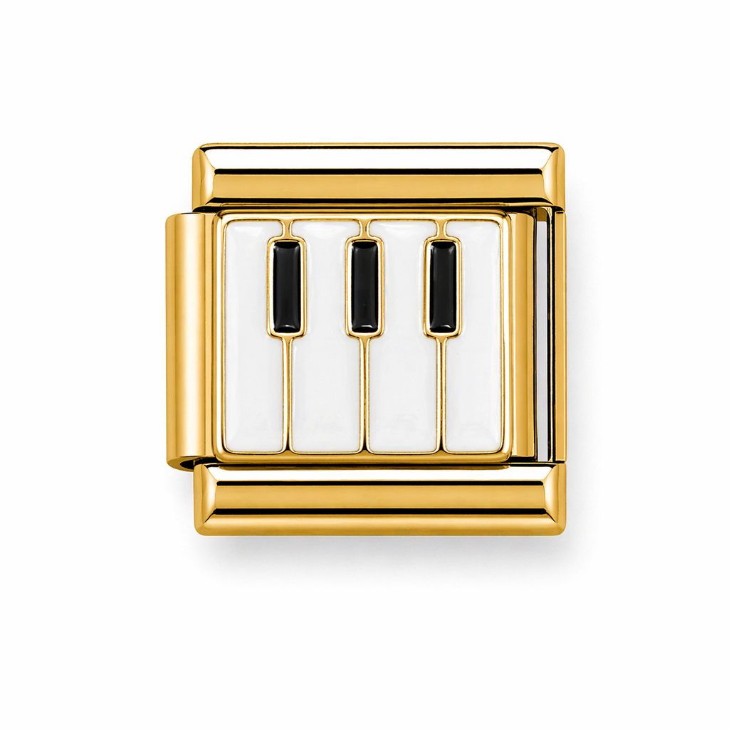 Gold Piano Keys Music