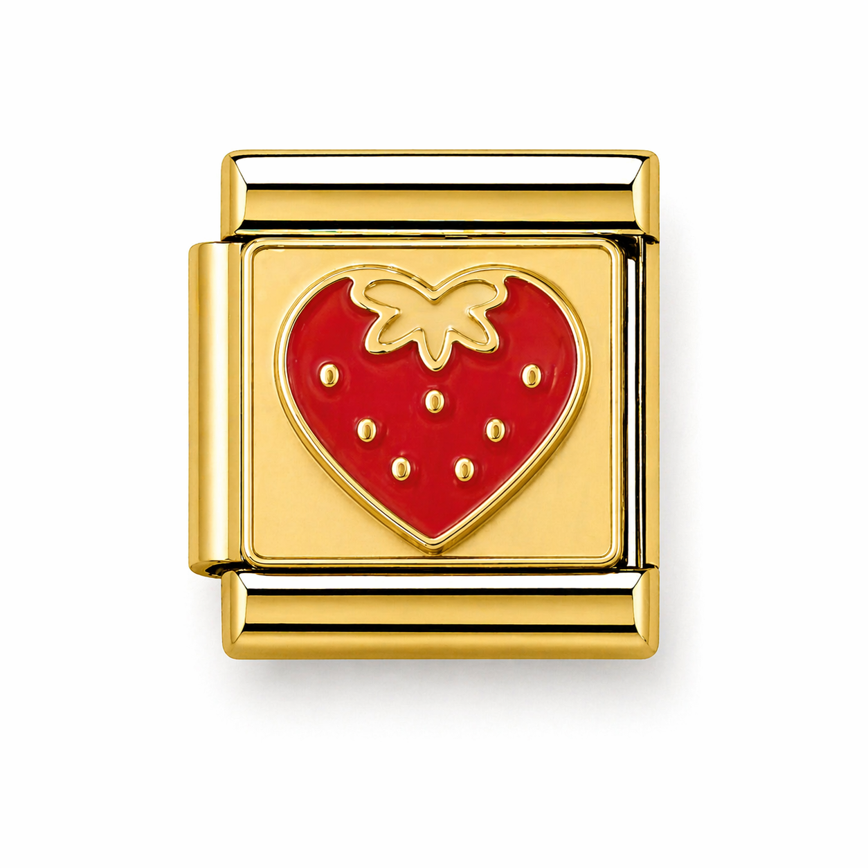 Gold Strawberry Heart