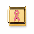 Gold Breast Cancer Pink Ribbon