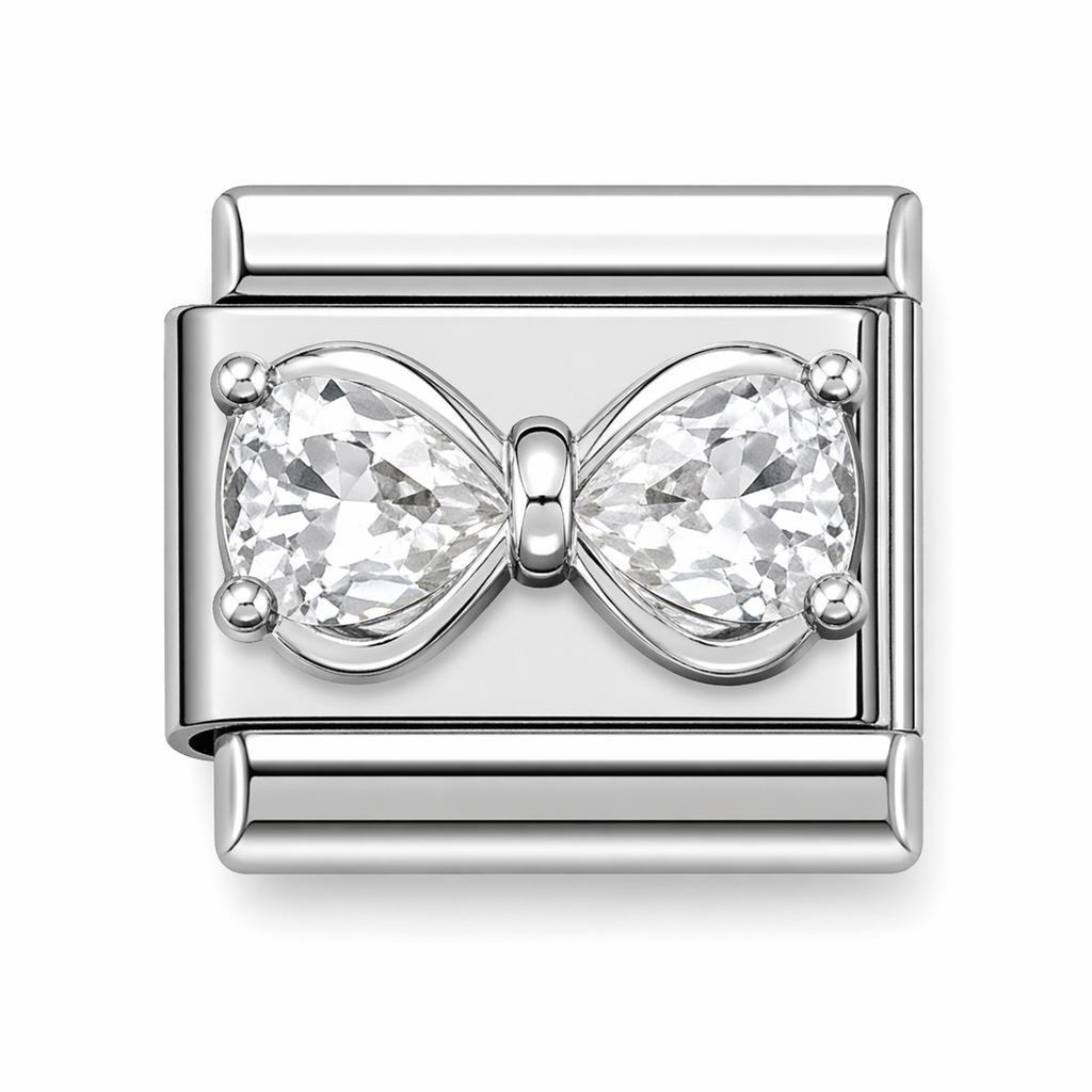 Silver Bling Bow