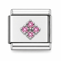 Silver Small Pink Bling