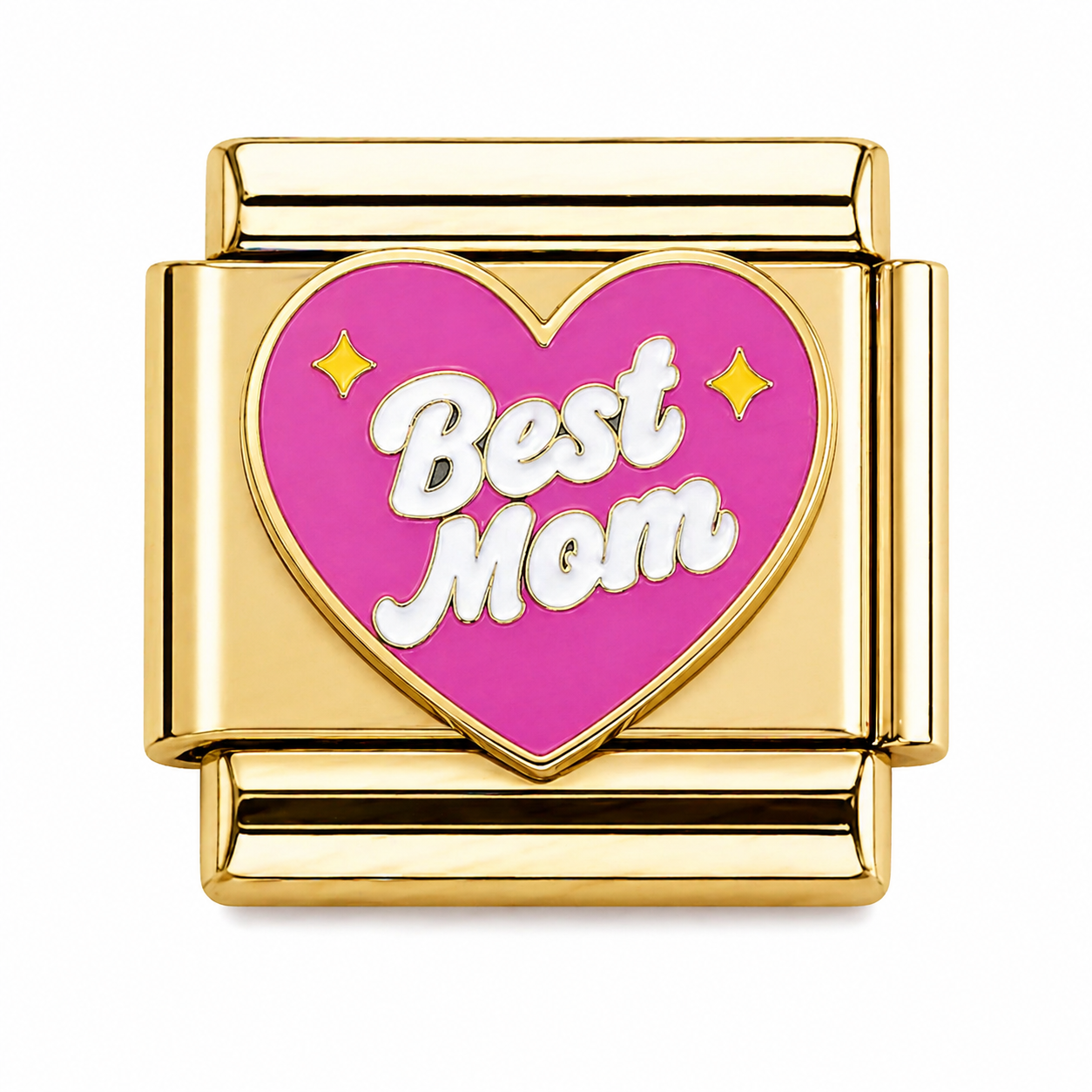 Gold Best Mom Heart