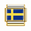 Gold Sweden (Swedish) Flag