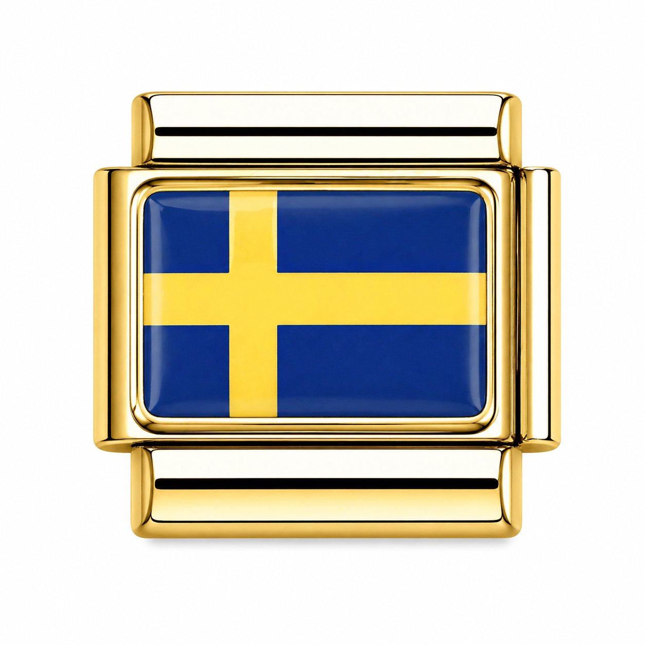 Gold Sweden (Swedish) Flag