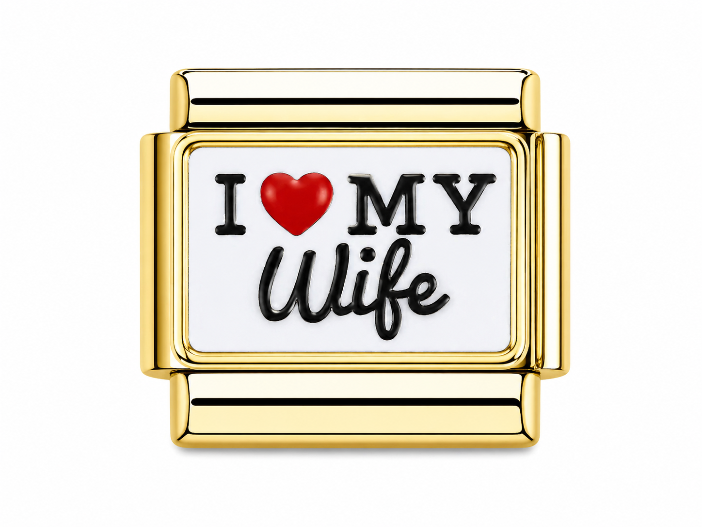 Gold I Love (heart) My Wife