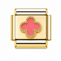 Gold Small Pink Clover