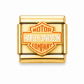 Gold Motorcycle Charm