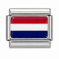 Silver Netherlands Flag