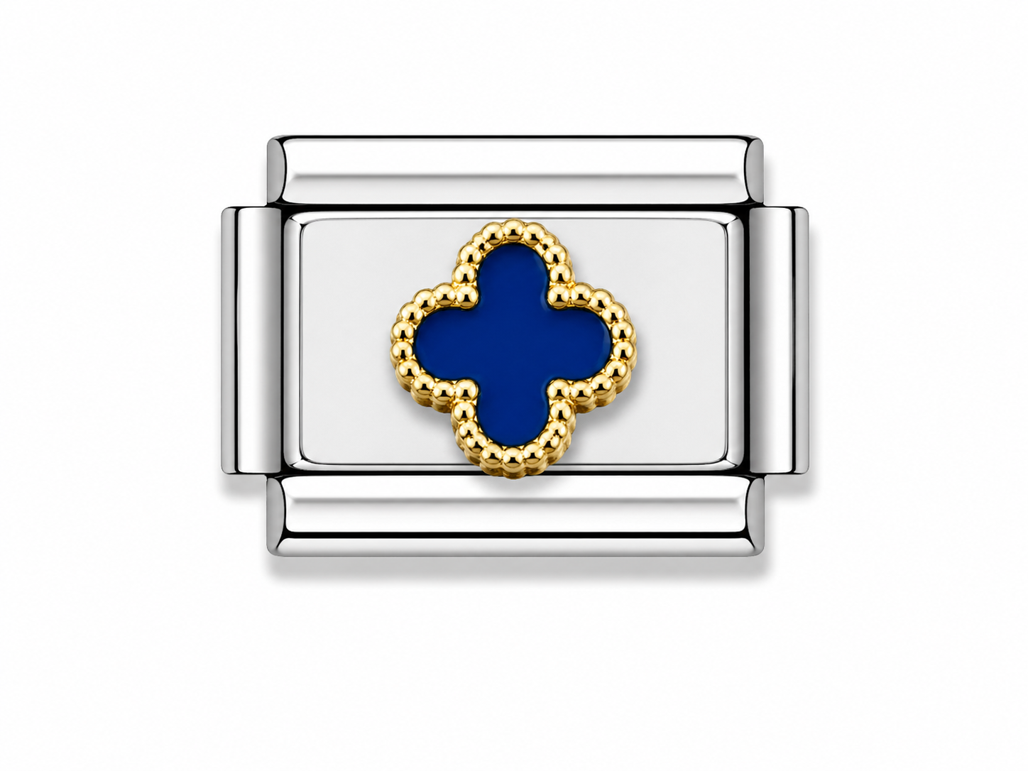 Silver Small Blue Clover