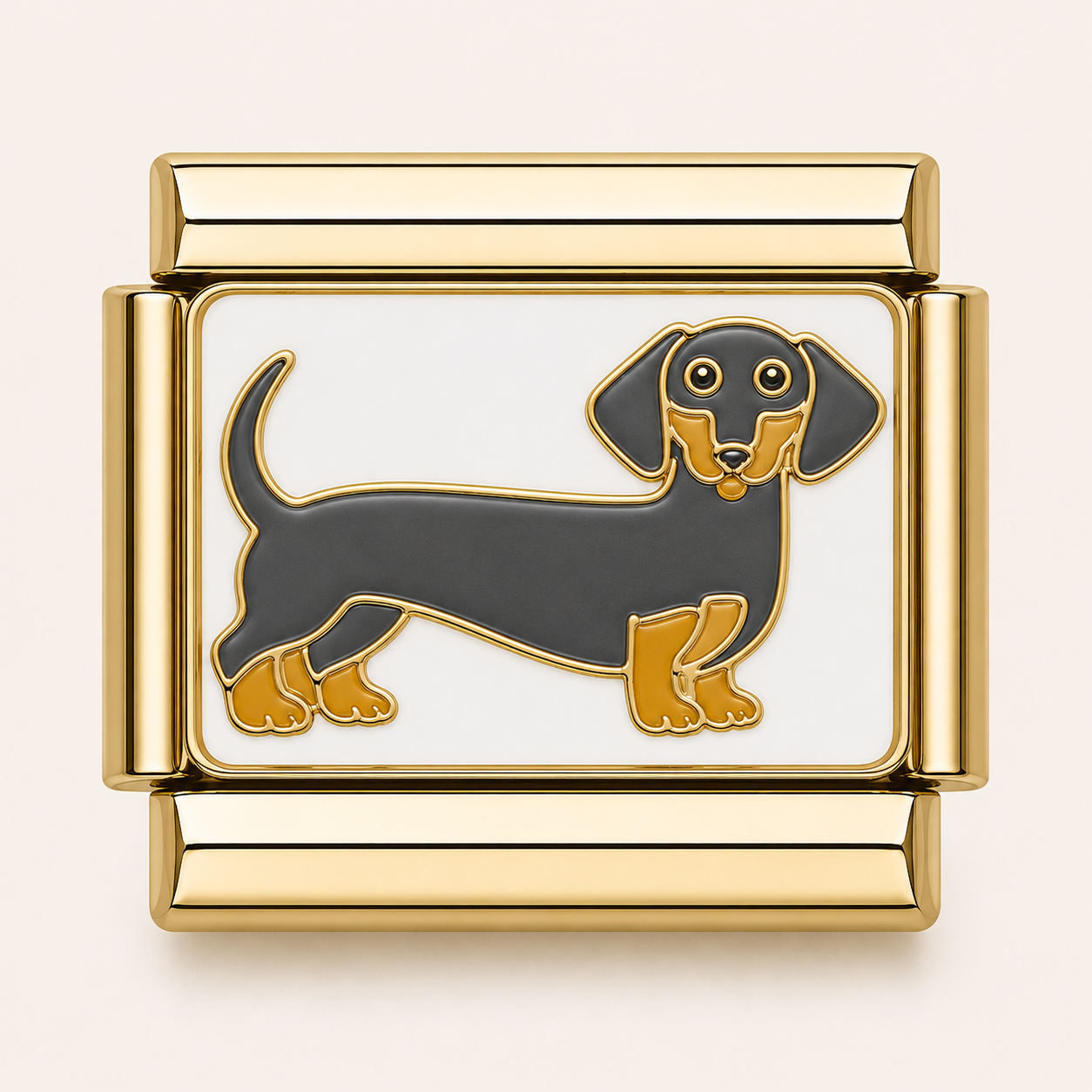 Gold Daschund Dog