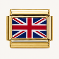 Gold United Kingdom (UK) Flag