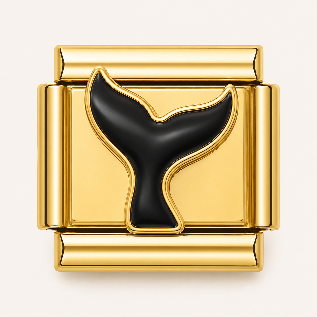 Gold Whale / Dolphin Tail