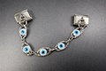 Silver Evil Eye Chain Dangle