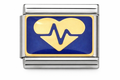 Silver Heartbeat Blue Medical Heart Doctor